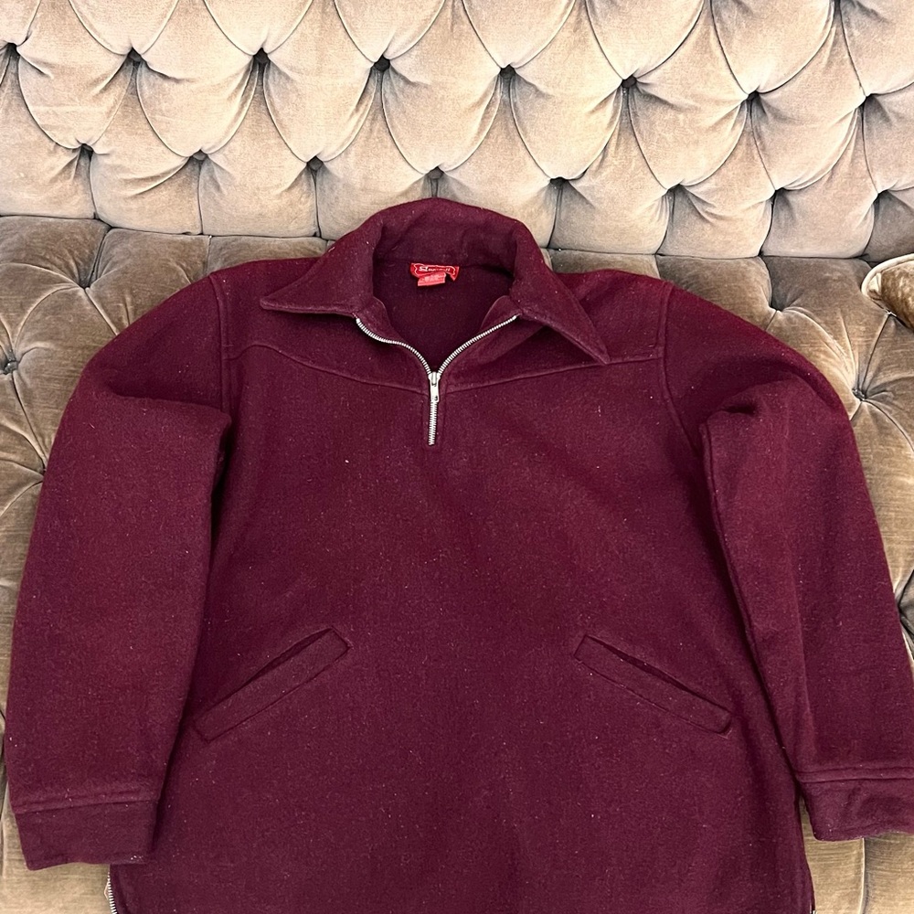 100% Wool Sweater with Zipper